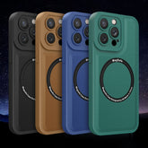 Magsafe Magnetic Plain Leather Phone Case, For iPhone 14, For iPhone 14 Plus, For iPhone 14 Pro, For iPhone 14 Pro Max, For iPhone 13, For iPhone 13 Pro